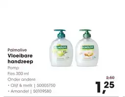 Hanos Palmolive Vloeibare handzeep aanbieding