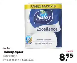 Hanos Nalys Toiletpapier aanbieding