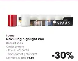 Hanos Spaas Navulling highlight 24u aanbieding