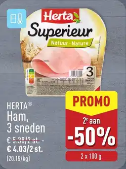 ALDI Herta Ham aanbieding