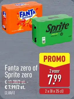ALDI Fanta Zero of Sprite Zero aanbieding