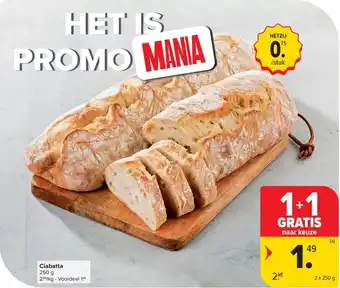 Carrefour Market Ciabatta aanbieding
