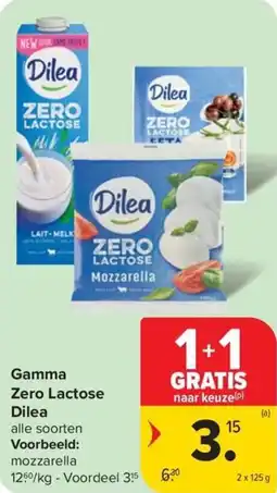 Carrefour Market Gamma Zero Lactose Dilea aanbieding