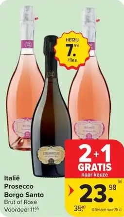 Carrefour Market Italië Prosecco Borgo Santo aanbieding
