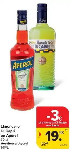 Carrefour Market Limoncello Di Capri en Aperol aanbieding