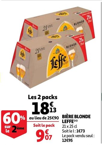 Auchan Biere Blonde Leffe aanbieding