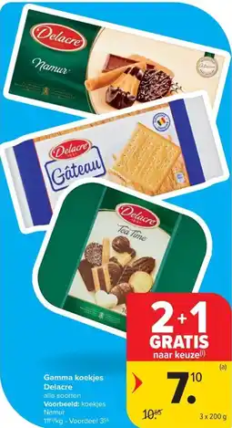 Carrefour Market Gamma koekjes Delacre aanbieding