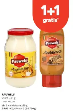Spar PAUWELS andalouse 255 g aanbieding