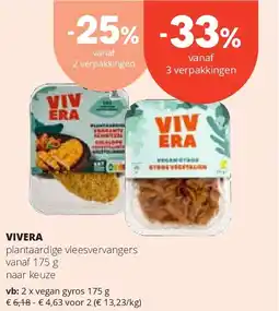 Spar VIVERA vegan gyros 175 g aanbieding