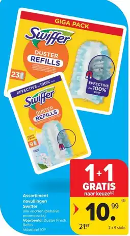 Carrefour Market Assortiment navullingen swiffer aanbieding