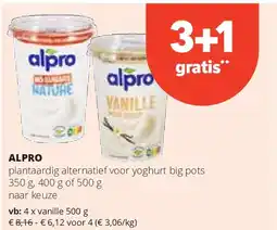 Spar ALPRO vanille 500 g aanbieding