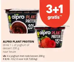 Spar ALPRO PLANT PROTEIN yoghurt met rode bessen 200 g aanbieding