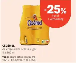 Spar CÉCÉMEL de enige echte 4 x 300 ml aanbieding