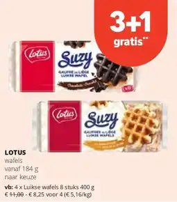 Spar LOTUS Luikse wafels 8 stuks 400 g aanbieding