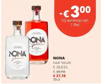 Spar NONA naar keuze aanbieding