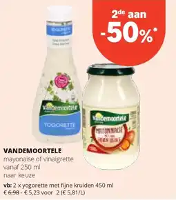 Spar VANDEMOORTELE yogorette met fijne kruiden 450 ml aanbieding