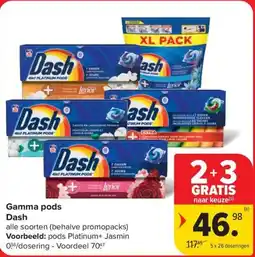 Carrefour Market Dash Gamma pods aanbieding