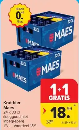 Carrefour Market Krat bier Maes aanbieding
