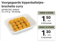 Bon Ap Voorgegaarde kippenballetjes- brochette curry aanbieding