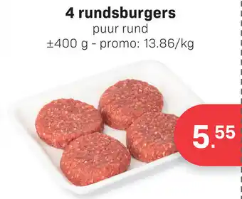 Bon Ap 4 rundsburgers aanbieding