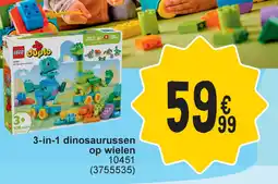 Cora 3-in-1 dinosaurussen op wielen aanbieding