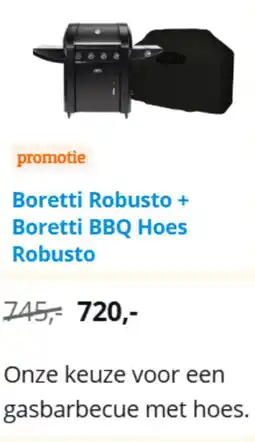 Coolblue Boretti Robusto + Boretti BBQ Hoes Robusto aanbieding