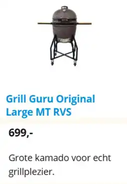 Coolblue Grill Guru Original Large MT RVS aanbieding
