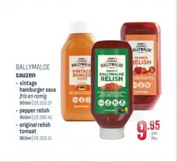 Horeca totaal Ballymaloe sauzen vintage hamburger saus fris en romig aanbieding