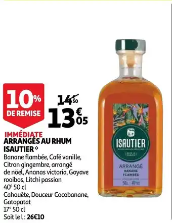 Auchan Immediate Arranges Au Rhum Isautier aanbieding