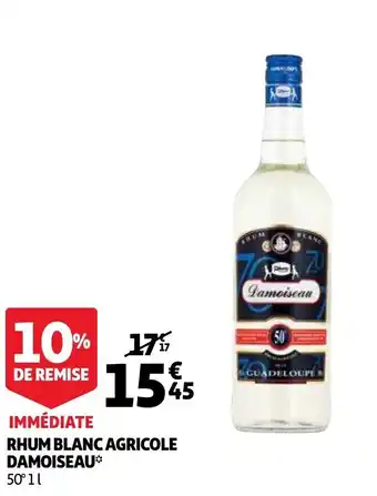 Auchan Immediate Rhum Blanc Agricole Damoiseau aanbieding
