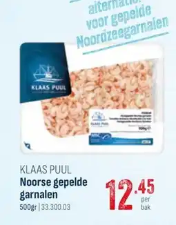 Horeca totaal Klaas puul noorse gepelde garnalen aanbieding