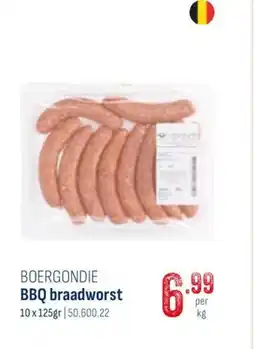 Horeca totaal Boergondie bbq braadworst aanbieding