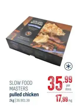 Horeca totaal SLOW FOOD MASTERS pulled chicken aanbieding