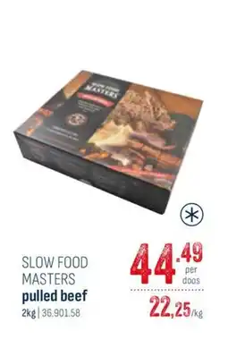 Horeca totaal Slow food masters pulled beef aanbieding