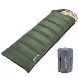 Decathlon Slaapzak Iceland - kampeerslaapzak - 220x80 cm - koppelbaar - Rits rechts aanbieding