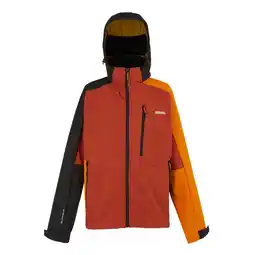 Decathlon Heren Hewitts X Colour Block Soft Shell Jas (Roodoker/Zwart) aanbieding