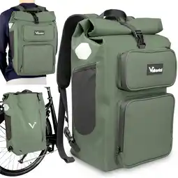 Decathlon Fietstas 2in1 bagagedrager rugzak waterdicht 28 L - UrbanX aanbieding
