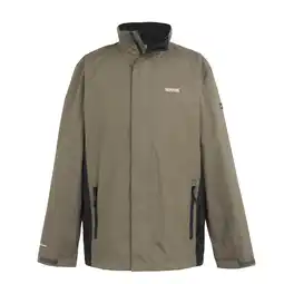 Decathlon Groot Buiten Mens Klassieker Matte Kap Waterdicht Jasje (Krokodil/Zwart) aanbieding