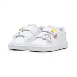 Decathlon Smash 3.0 Badges sneakers voor peuters PUMA White Passionfruit Pink aanbieding
