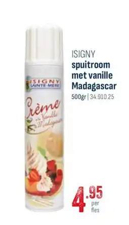 Horeca totaal Isigny spuitroom met vanille madagascar aanbieding