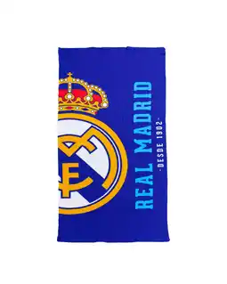 Decathlon KINDERDOEK 70X140CM MICROVEZEL REAL MADRID aanbieding