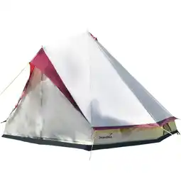 Decathlon Kampeertent - Tipi Comanche 400 - 8 personen - Tipi met afneembaar grondzeil aanbieding