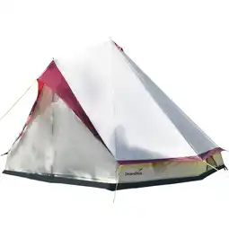 Decathlon Kampeertent - Tipi Comanche 400 - 8 personen - Tipi met afneembaar grondzeil aanbieding