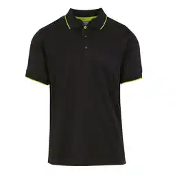 Decathlon Herenpolo met korte mouwen (Zwart/Lijkgroen) aanbieding