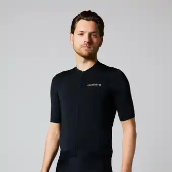 Decathlon Intermediate Wielershirt Fietsshirt heren korte mouw Wielrenshirt Fietskleding aanbieding