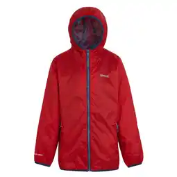 Decathlon Groot Buitenshuis Kinderen/Kinderen Lever II Packaway Rain Jacket (Gevaar Rood) aanbieding