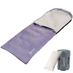 Decathlon Rechthoekige slaapzak Skye - 3 Seizoenen - 220x75 cm - Ritssluiting links aanbieding
