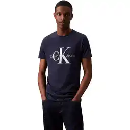 Decathlon T-shirt Calvin Klein Core Monogram, Zwart, Mannen aanbieding