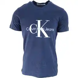 Decathlon T-shirt Calvin Klein Core Monogram, Zwart, Mannen aanbieding
