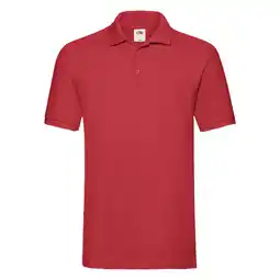 Decathlon Unisex Premium poloshirt voor volwassenen (Rood) aanbieding
